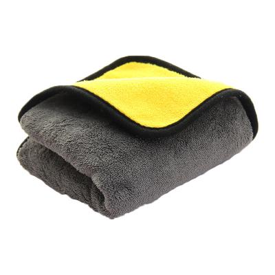 China Car Towel 800gsm Double Side Car Towels Absorbent Thick High Density Microfiber Drying Lint Free for sale