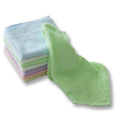 China 500gsm 10x10 Inch 100% Baby Washcloth Makeup Remover Super Soft QUICK DRY Bamboo Face Towel for sale