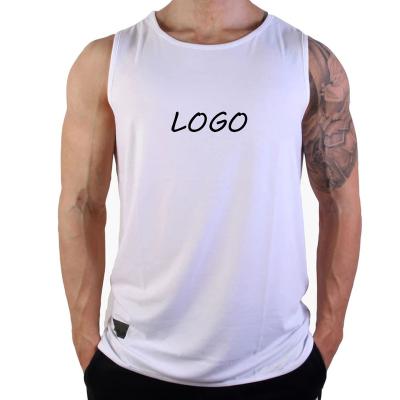 China QUICK DRY Mens Sleeveless T-Shirts Dropped Loose Sleeve Opening Fitness Gym Workout Tank Tops Plain Custom Mens Tank Tops for sale