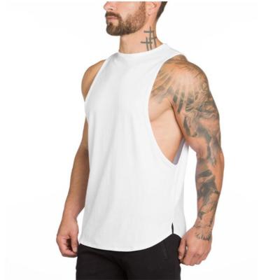 China QUICK DRY Custom Hot Single Top Mens Fitness Gym Workout Smooth Muscle White Muscle Tank Top Bulk Tank Tops for sale