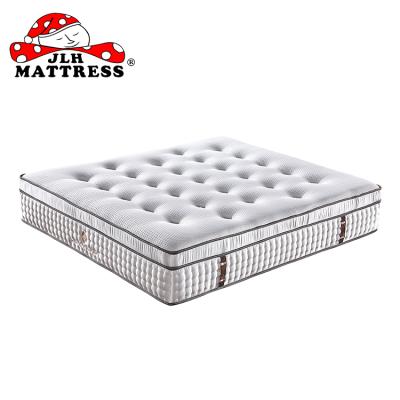 China Hypoallergenic Double Pocket Spring And Ice Cover Nature Latex Foam Silk Mattress for sale