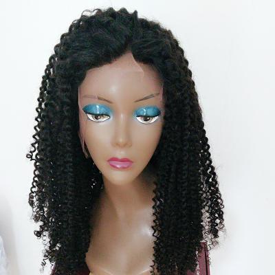 China Jerry Curl 100% Virgin Peruvian Jerry Curl Lace Front Wig 13x4inch for sale