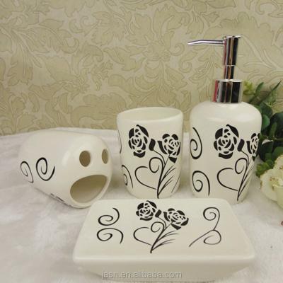 China Factory viable whoesale ceramic bathroom set gift bath set for sale