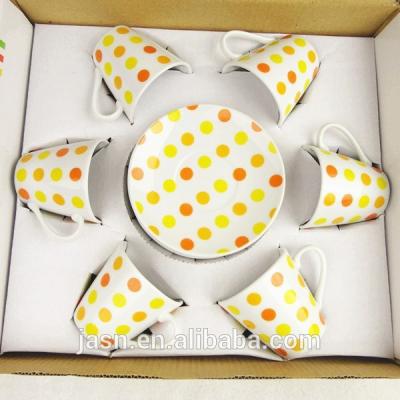 China Factory direct viable wholesale ceramic espresso cup and saucer for sale