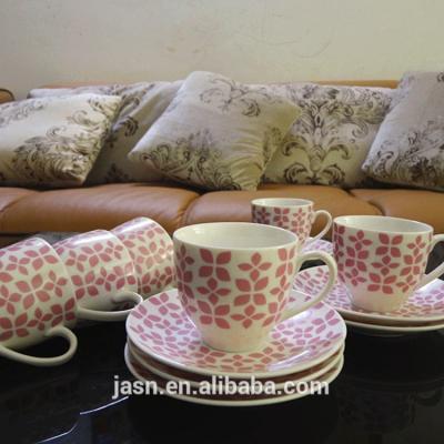 China New Designs 12pcs Sustainable Coffee Cup And Saucer Set Espresso Coffee Cups Set for sale