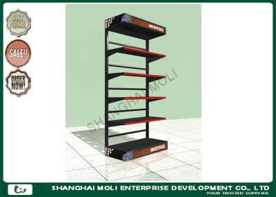 China Five layers metal displays racks in shop lubricant displays stands racks displays for sale