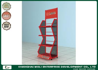 China POP promotional displays in supermarket best seller metal display rack  with four layers for sale