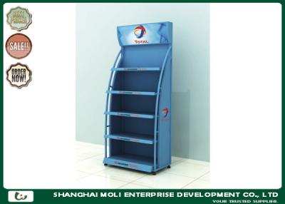 China Red Customized Motor Oil Display Rack Shoe Racks 750mm*450mm*1800mm for sale