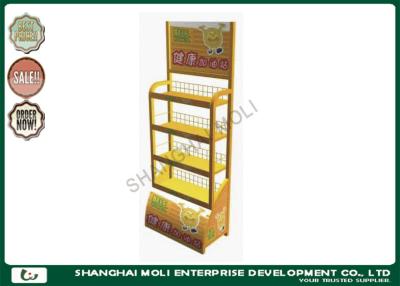 China Shop supermarket display shelf , metal 4 tier display rack for energy drink display for sale