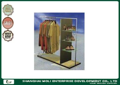 China Removable Retractable Retail Garment Racks Melamine laminated or high gloss UV painting for sale