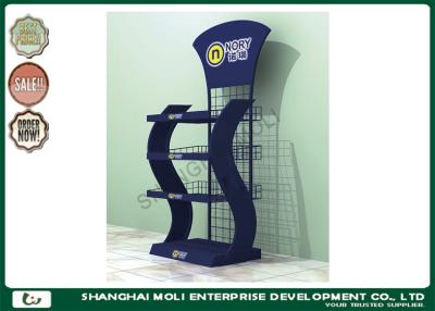 China Eco - friendly metal retail display racks floor standing display units for snack food for sale