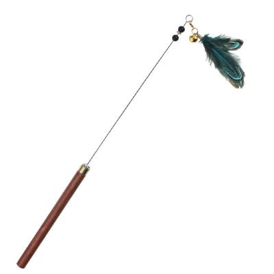 China Sustainable Self Interactive Game Having Fun Pet Cat Feather Toy For Indoor for sale