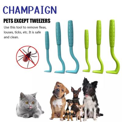 China 2pcs Small Plastic Animal Pet Tornado Flea Tick Remover Tool for Dogs and Cats for sale