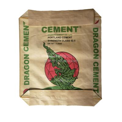 China Hot Sale 25KG 40KG 50KG Ad Star Bags PP Block Bottom Bag Cement Valve Bags Cement Sack for sale