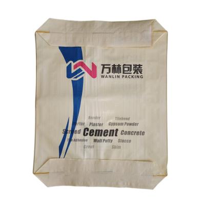 China Best Selling 50Kg PP Valve Bag Small Cement Bottom Block Heavy Duty Sack for sale