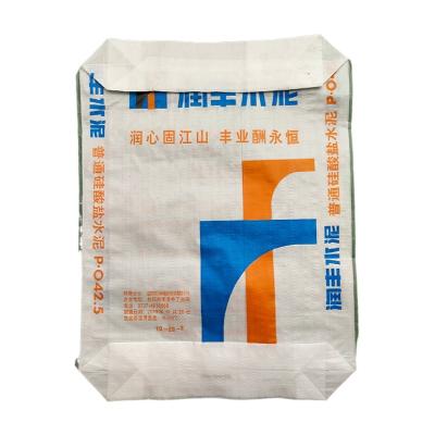 China Laminated Printing Perforation PP Woven Fabric Roll Cement Bag 50kg 40kg 30kg 25kg 20kg for sale