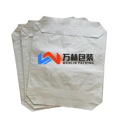 China 50x60x10cm 85GSM(65GSM+20GSM) Plastic Packaging Bag for filling of Cement Building Material for sale