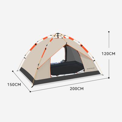 China Straight Bracing Type 1-2 people size Convenient Outdoor Automatic Tent Pyramid Design with Waterproof Sunscreen Oxford Cloth for Outdoor Activities for sale