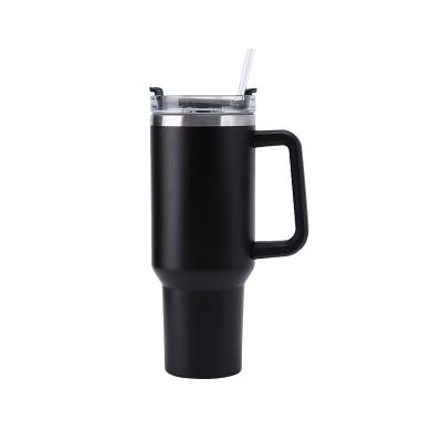 China Stocked 40oz Insulated Stainless Steel Coffee Tumbler with Handle and Lids Straw Termos Cup Metal Mug Tumbler Drinkware for sale