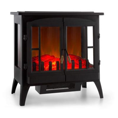 China Panorama Freestanding Panorama 3 Sided Black Flame Effect Large Decor Electric Fireplace for sale