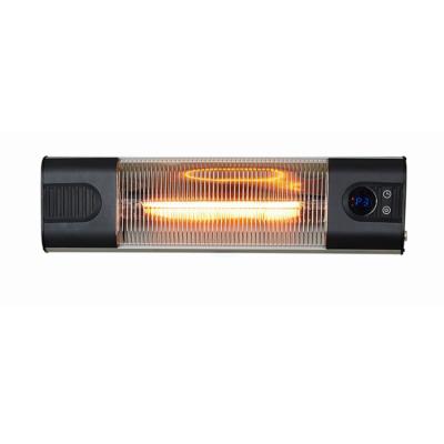 China New This Design 1.8kw Wall Mounted Electric Infrared Outdoor Patio Heater Outdoor With Remote Control for sale