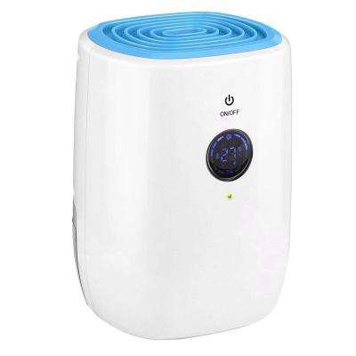 China Automatic Bucket Shutoff 800ml Full Compact And Portable Mini Electric Air Dehumidifier With LED Display And Remote Control for sale