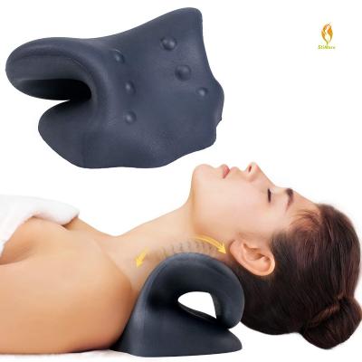 China Cervical Shoulder Relaxer Neck and Neck Traction Device Spine Alignment Chiropractic Pillow Neck Stretcher for TMJ Neck Pain Relief for sale