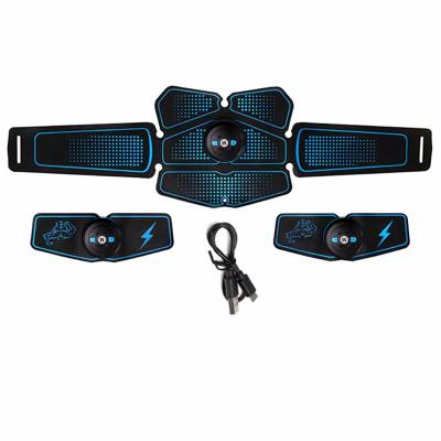 China Wireless Electric Body Muscle Toning Portable Belt USB ABS Stimulator Muscle Toner Fitness Trainer for sale