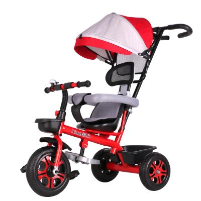 China Ride On Toy Three Wheels Kids Tricycle Kids Tricycle Folding Tricycle 4-1 Baby Tricycle For Wholesale for sale