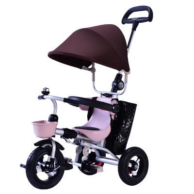 China Ride on Toy Tengxin new 4 in 1 with wholesale price folding baby tricycle musical tricycle one year old baby stroller for sale