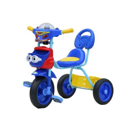 China Factory wholesale cheap kids tricycle easy with 2 seats baby tricycle kids ride on car tricycle for kids for sale