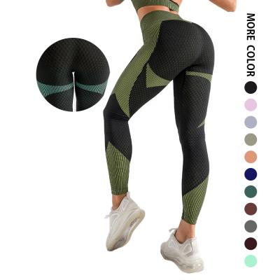 China hot sale Anti-wrinkle sports plus size 4xl seamless yoga high compression leggings butt women pants gaiters crac! crack! for sale