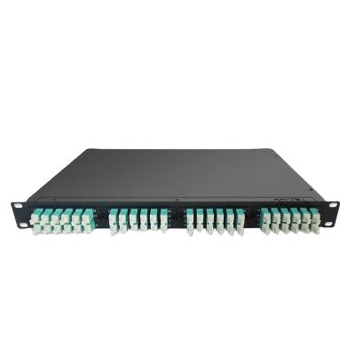 China Factory Direct Selling High Density Telecommunication Equipment 19 Inch 1U MPO/MTP-LC 24F 72 96 144 Core MPO Fiber Optic Patch Panel 48 Optical Cassettes for sale