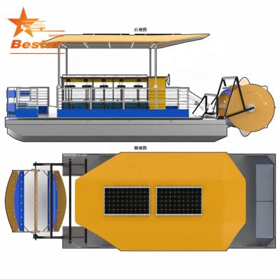 China Aluminum pontoon boat luxury aluminum cycle boat for party bar boat for sale