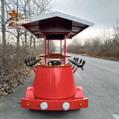 China Beer Steel Bike Pedal City Park Pedal Bus Pedal Bus Party Local Bike Cycle Boat Tours On Sale for sale