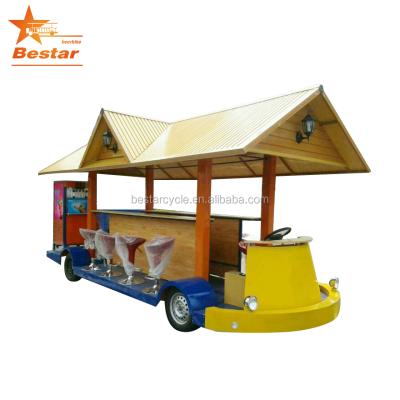 China Electric Custom Car / Electric Solar Sightseeing Bus / 15 Seats For Party Bike 155 / 65 for sale