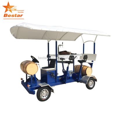 China Steel Bestar Design 7 Seat Mini Electric Beer Bike 2018 New for sale