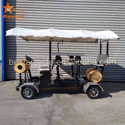 China Passenger hotels and restaurants use for 15 seat sightseeing beer bike pubcrawler beer bike for sale