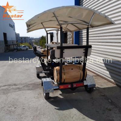 China Steel Mobile Bar Crawler Bar 15 Seat Beer Bike Bar Crawler Beer Bike for sale