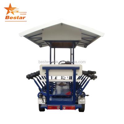 China Factory steel entertainment china party electric quadricycle beer four wheel bike for sale for sale