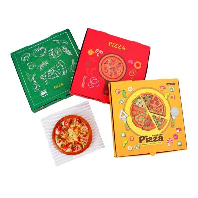 China Recyclable Custom Pizza Box Printed Pizza Box Manufacturers White Pizza Box for sale