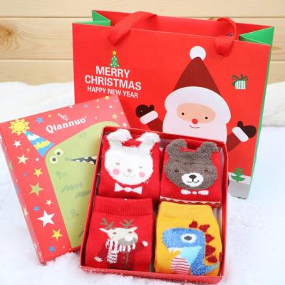 China China Supplier Custom Recyclable Xmas Santa Christmas Packaging Gift Paper Box For Sock for sale