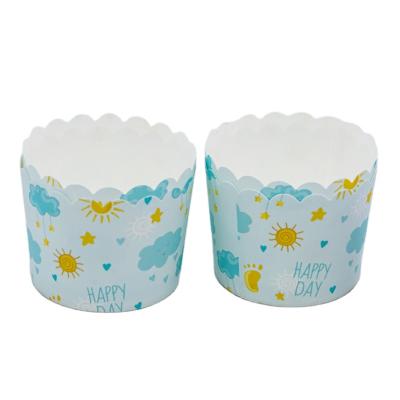 China 1000 Piece Blue Craft Cup Cake Disposable Top Selling Round Baking Paper Cup For Wedding Cupcake Liner for sale