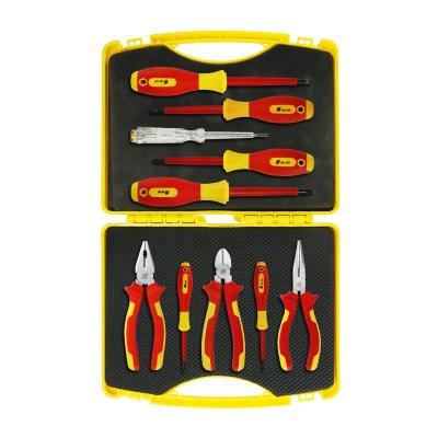 China Meigao111 Electrical Maintenance 10 Pieces 1000V Professional High Quality Insulation Portable High Quality Professional Suit Room Tool Kit Electrician for sale