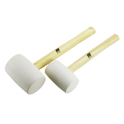 China White Rubber Hammer Pick Hammer Hot Selling Pick Model New Hammer With Wooden Handle for sale