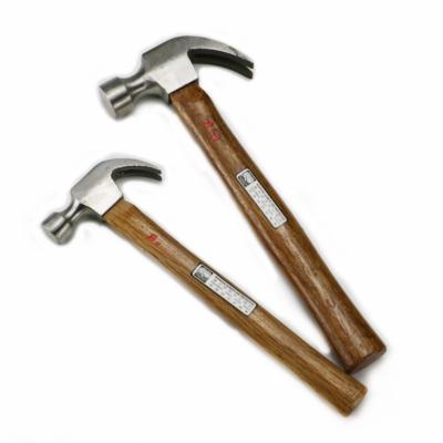 China Nail Hammer MEIGAO 111 Professional High Quality Industrial Grade 250g/500g Wood Handle 45#carbon Steel Polishing Claw Hammer for sale