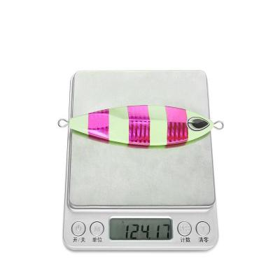 China Latest Hot Selling Products Hot Selling Luminous Slow Rocking Iron Plate Packaging Lure Fishing HJ002 for sale