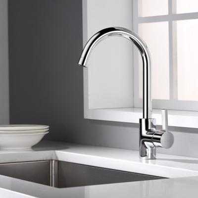 China OEM Price Kitchen Water Sink Faucet Single Hole Single Handle Hot And Cold Hot Cold Water Pull Out Faucet Body Gourmet Kitchen Faucet for sale