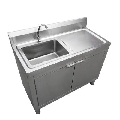 China Modern Cheap Modern Metal Kitchen Sink Single Base Cabinet With Door for sale