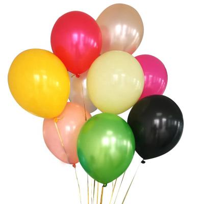 China Promotional mixed size toy eid 100ct thick latex balloon latex balloons simply 100% metallic latex balloons in pastel chrome color 9 inch for party for sale